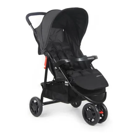 Carrinho De Bebê Cosco Kids, Toffy, Preto Absoluto
