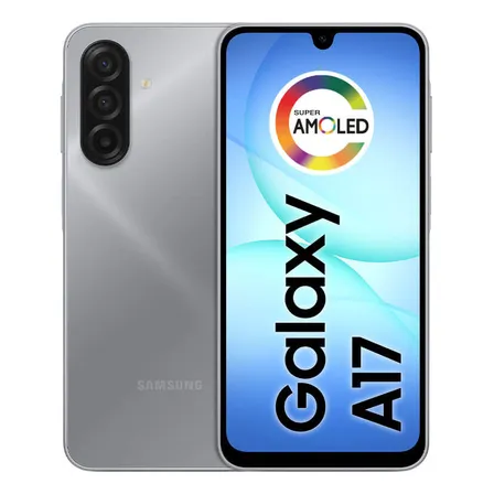 Celular Samsung Galaxy A17 Com Ia, 128gb, 4gb Ram, Câm De 50mp, Tela De 6.7, Nfc, Ip54, Cinza