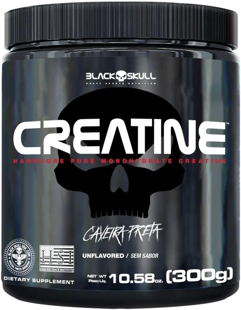 Creatine - Creatina Monohidratada - 300g - Black Skull