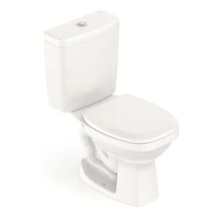 Kit Vaso Sanitário Com Caixa Acoplada E Assento Like Wt Pergamon Brilhante