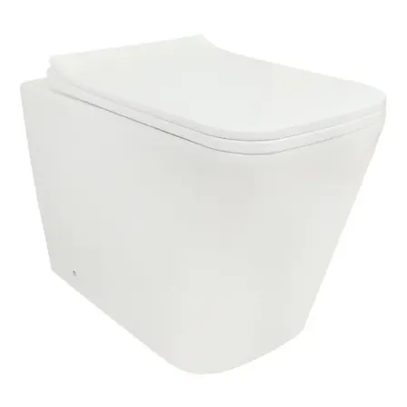 Vaso Sanitário Bacia Provada Convencional Quadrado Tubrax Cor Branco