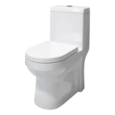 Vaso Sanitário Monobloco Privada Com Caixa Acoplada Peque Branco Brilhante